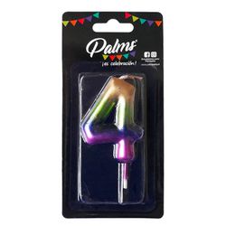 Vela Arcoíris Palms Número 4