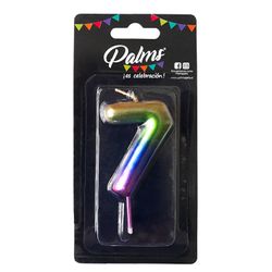 Vela Arcoíris Palms Número 7