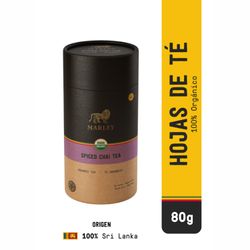 Té Negro Orgánico Marley Coffee Spiced Chai en Hojas 80 g