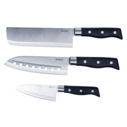 Set 3 Cuchillos Acero