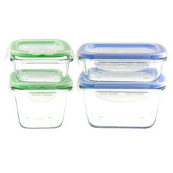 Pack 4 Herméticos Vidrios en Caja