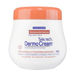 Crema Corporal Dermocream Hialurónico Ceramidas Frasco 400 ml