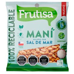 Maní con Sal de Mar Frutisa 150 g