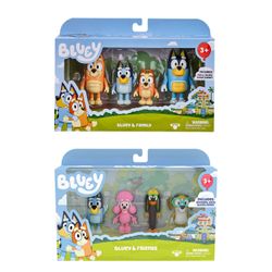 Set 4 Figuras El Mundo de Bluey (surtido)