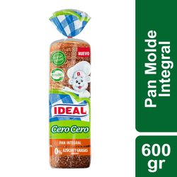 Pan Molde Ideal Cero Cero Integral 600 g