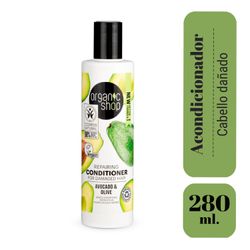 Acondicionador Organic Shop Reparador Palta Olivo 280 ml