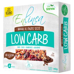Barra Low Carb En Línea Cacao 140 g 4 un.