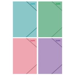 Carpeta con Elástico Oficio Color Pastel