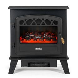 Chimenea con Simulación de Fuego Thomas TH-FP75 Negra 2000 W