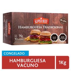 Hamburguesa de Vacuno Super Beef 100 g 10 un.