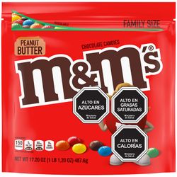 Chocolate de Leche M&M con Mantequilla de Mani 487 g