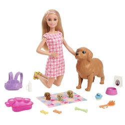 Barbie Muñeca Cachorros Recién Nacidos