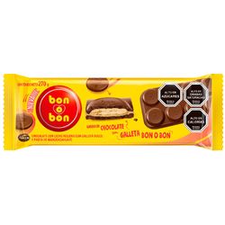 Chocolate de Leche Bon O Bon Tableta Galleta 270 g