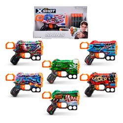 Lanza Dardos Menace Skins 8 Dard X-Shot (surtido)