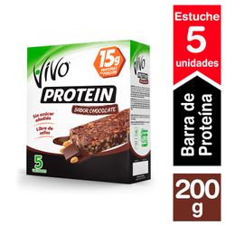 Pack Barra Proteína Vivo Chocolate 5 un. 40 g, 200 g neto