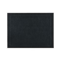 Individual Ecocuero Negro Clásico Fácil Limpieza