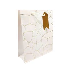 Bolsa de Regalo Piedra Lineas Doradas Grande