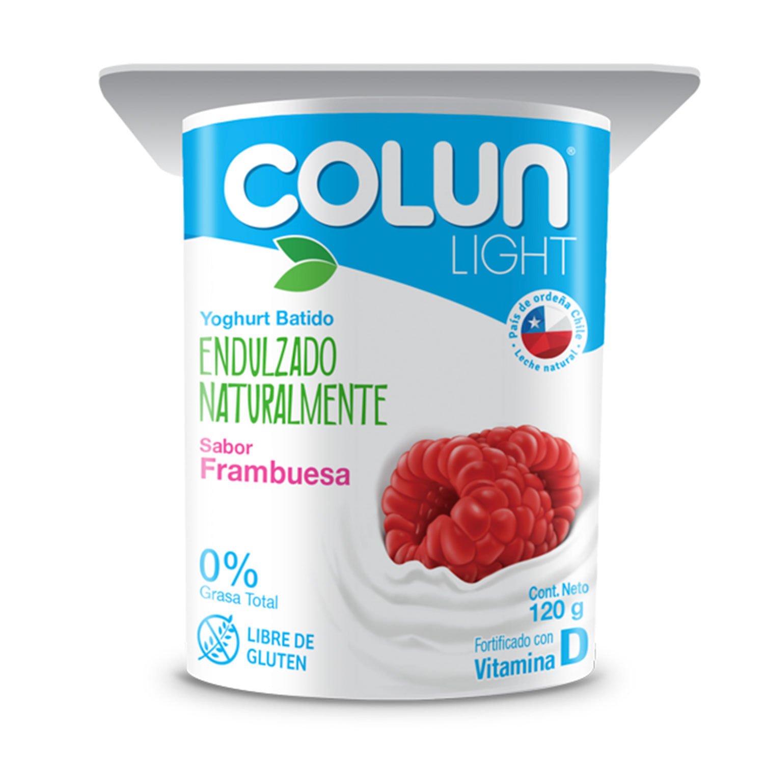 Yogurt Colun Light Frambuesa 120 g