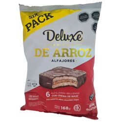 Alfajor de Arroz Deluxe & Bla Bla Mantequilla de Maní 168 g 6 un.
