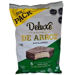 Alfajor de Arroz Deluxe & Bla Bla Limón 168 g 6 un.