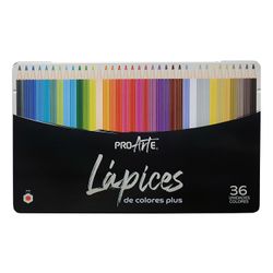 Lápices de Colores Proarte Plus 36 Caja Metálica