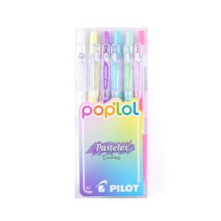 Set Lápiz Gel Poplol 0.7 Pasteles 6 un.