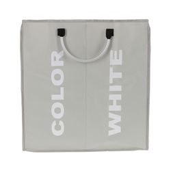Hamper Doble Color-White Estampado