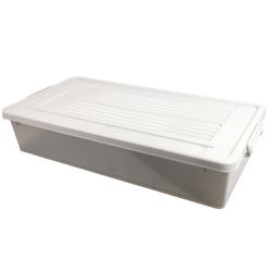 Caja Organizadora 34 L Color Transparente Gris