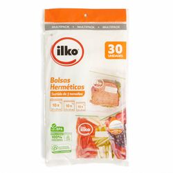 Pack Bolsas Herméticas 3 Tamaños 30 un.