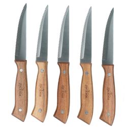 Set de 6 Cuchillos La Hacienda con Mango de Madera