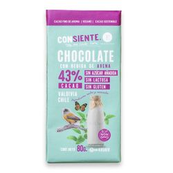 Chocolate Entrelagos con Bebida de Avena Sin Azúcar 80 g