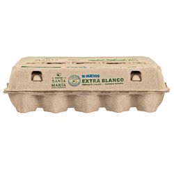 Huevos Santa Marta Extra Blanco 15 un.