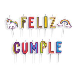 Vela Cumpleaños Unicornio 13 un.