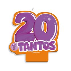 Vela Cumpleaños Veinte y Tantos 1 un.