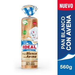 Pan Molde Ideal Blanco con Avena 560 g