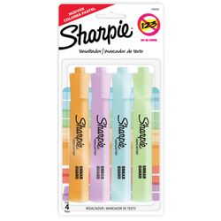 Destacadores Sharpie Tank Colores Pastel 4 un.