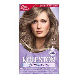 Kit Tintura Koleston 718 Rubio Medio Perlado Iluminado