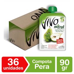 Caja 36 un. Compota Vivo MiFrut Pera 90 g