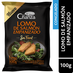 Lomo de Salmón Empanizado La Crianza 100 g