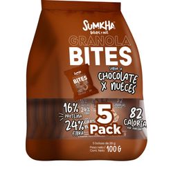 Bites Granola Sumkha Chocolate Bolsa 5 un.
