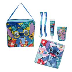 Set Estuche con Pasta, Cepillo, Vaso y Toalla Stitch