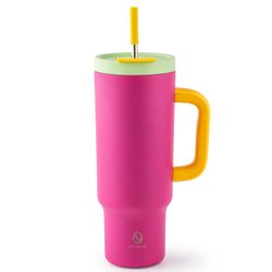 Botella Hydrum Asa Bombilla Acero 1182 ml