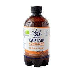 Kombucha Captain Gutsy Jengibre y Limón Orgánica 400 ml