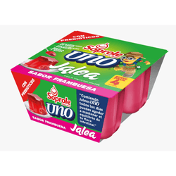 Pack 4 un. Jalea Prebiótica Uno Frambuesa110 g