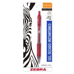Bolígrafo Sarasa Rojo Tinta Gel
