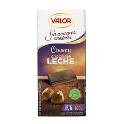 Chocolate de Leche Valor con Avellanas Sin Azúcar 100 g