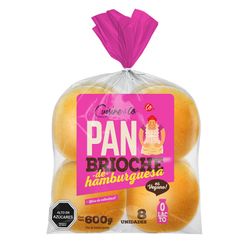 Pan de Hamburguesa Cuisine & Co Brioche 600 g 8 un.