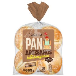 Pan de Hamburguesa Cuisine & Co Artesano 8 un.