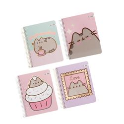 Cuaderno 1/2 Oficio Pusheen 3 Materias Papel 80 g