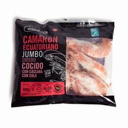 Camarón Entero Cáscara Cocido 10/20 500 g